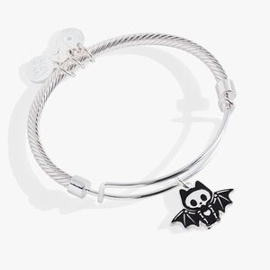 Alex and Ani Skeleton Bat Charm Bracelet